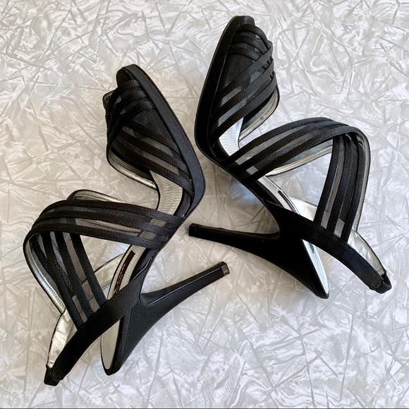Nina New York Strappy Mesh Heels 8 - Picture 5 of 7